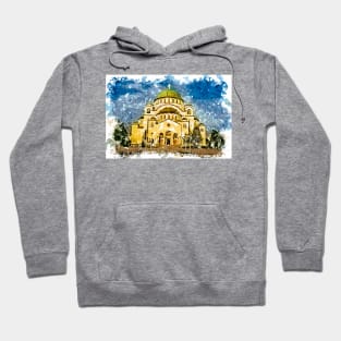 The Temple of Saint Sava Belgrade Srbija / Hram Svetog Save Beograd Srbija Hoodie